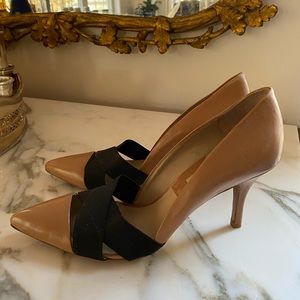Michael Kors Tan and Black Pumps